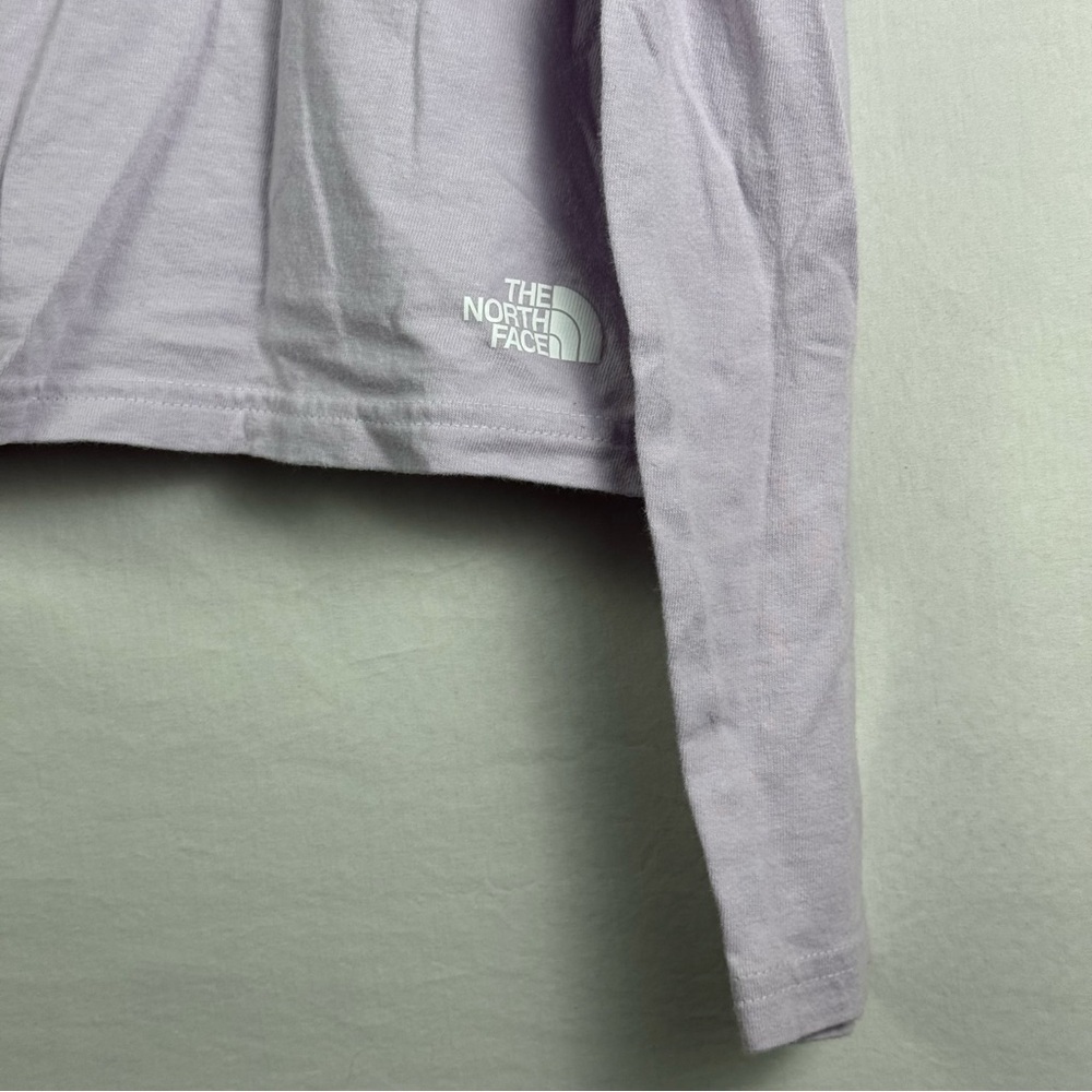 The North Face Purple Cropped Long Sleeve Shirt Size M - Picture 4 of 5